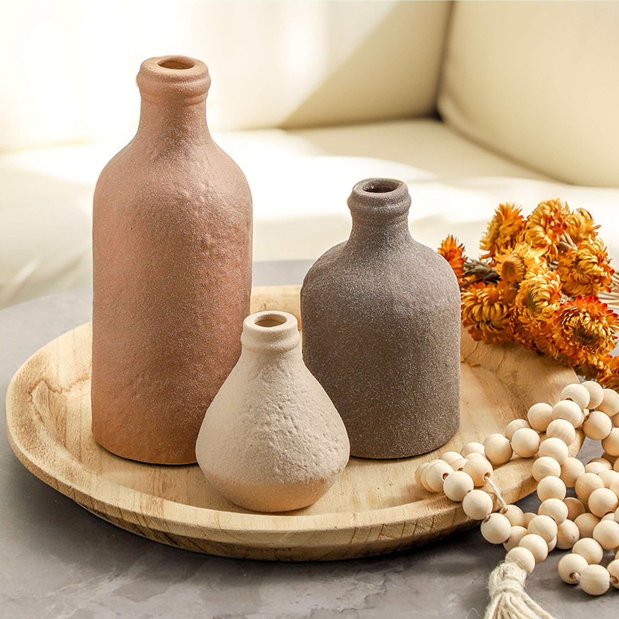 Ceramic Vase (Set of 3) - From Where - 
