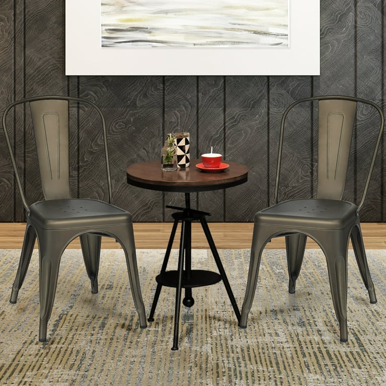 https://www.walmart.com/ip/Costway-Set-of-4-Dining- Side-Chair-Stackable-Bistro-Cafe-Metal-Stool-Gunmetal/532291664