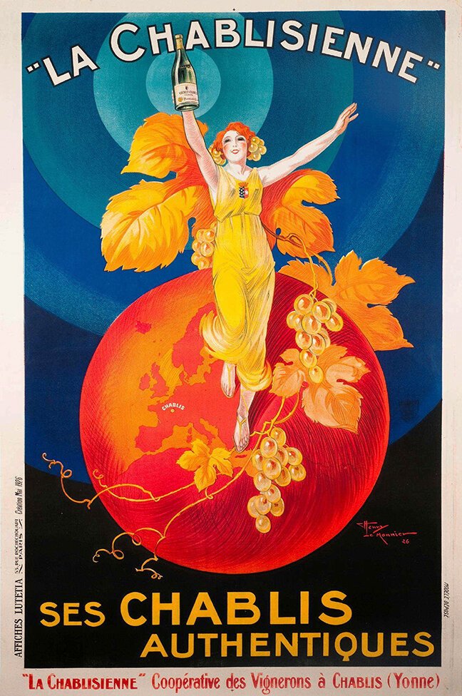 Chablisienne Vintage French Poster - From Where - 