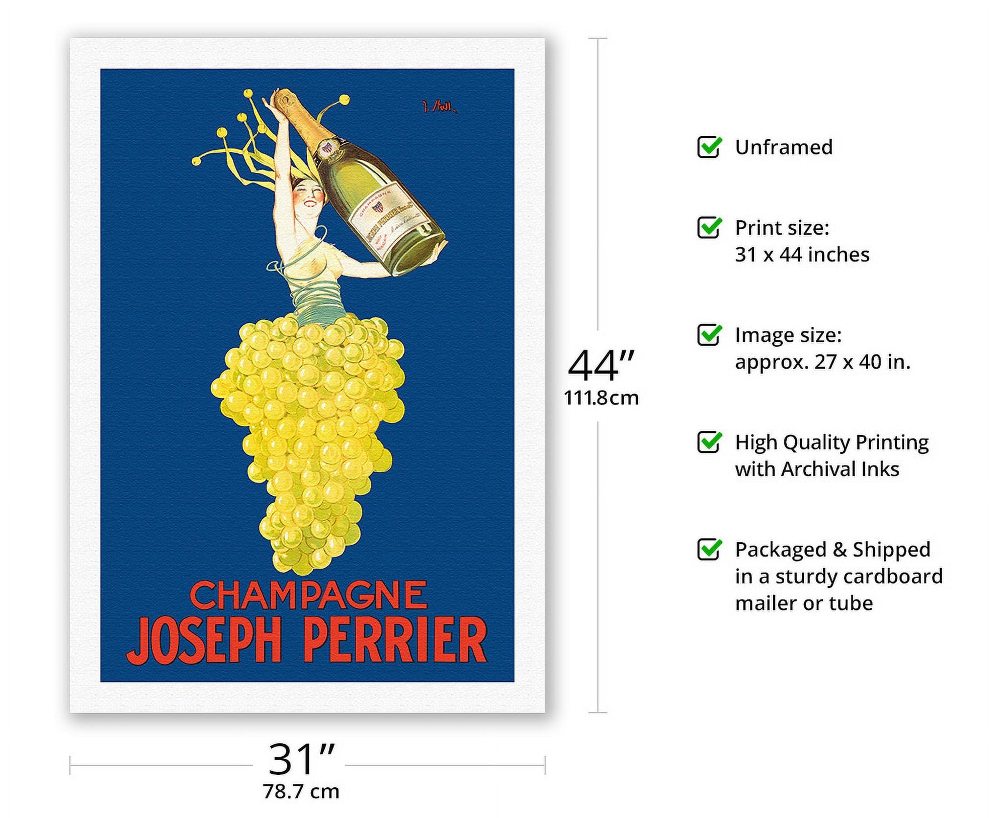 Champagne Joseph Perrier Poster - From Where - 