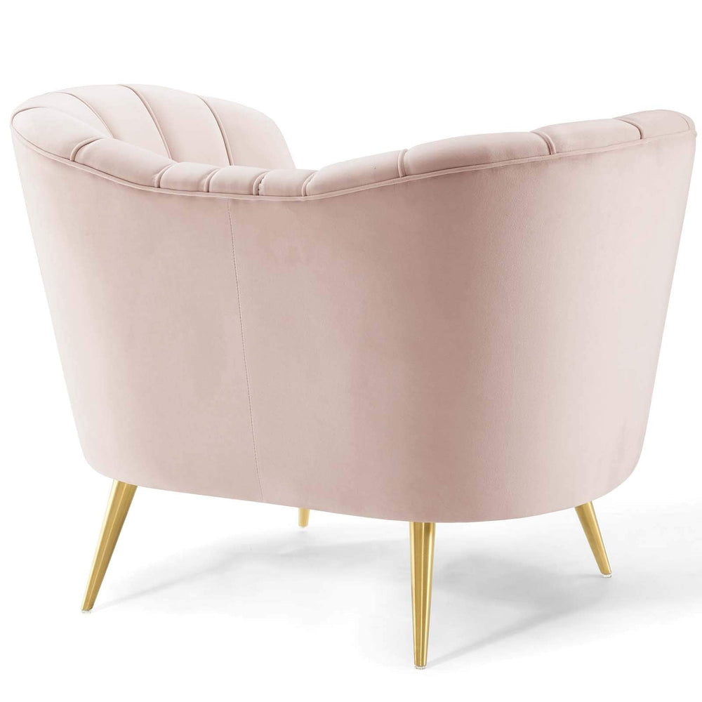 Channel Pink Accent Chair - From Where - 