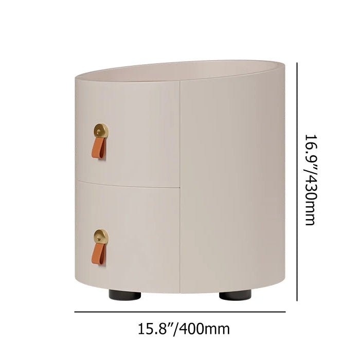 Chanor Leather 2 - Drawer Nightstand - From Where - 