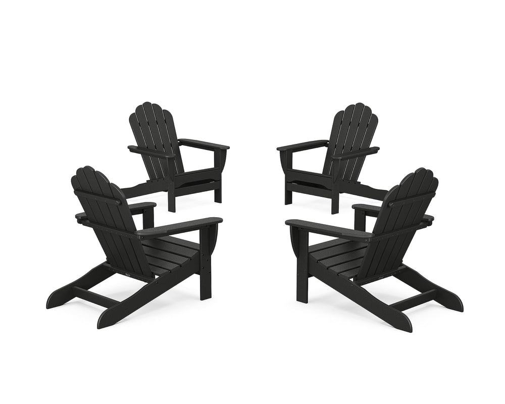 Charcoal Black Adirondack Set of 4 - From Where - 