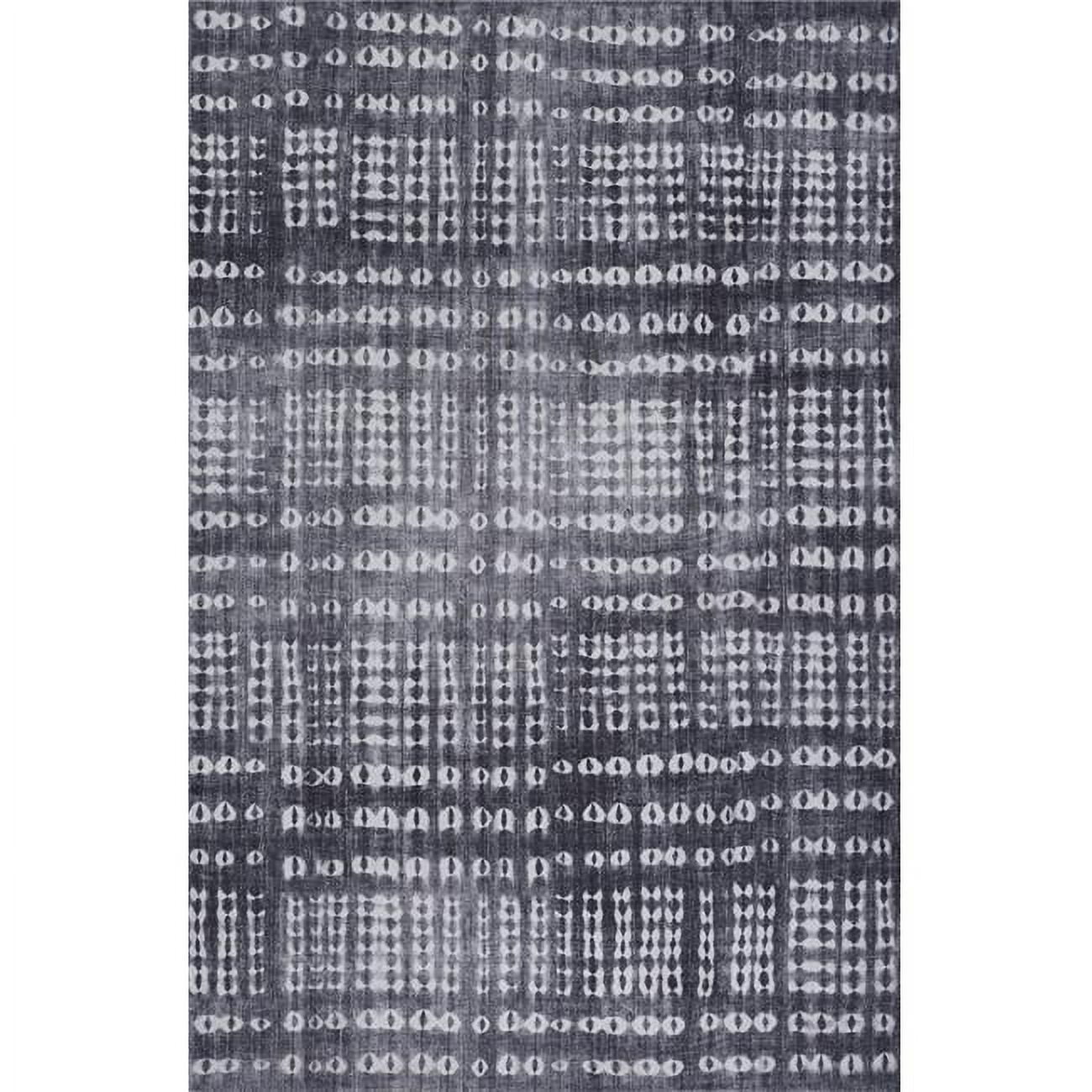 Charcoal Geometric Outdoor Rug - From Where - 