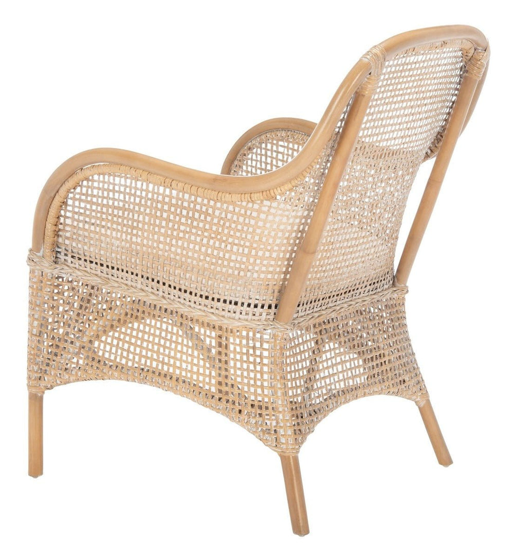 Charlie Rattan Accent Chair W/ Cushion - From Where Finds - 