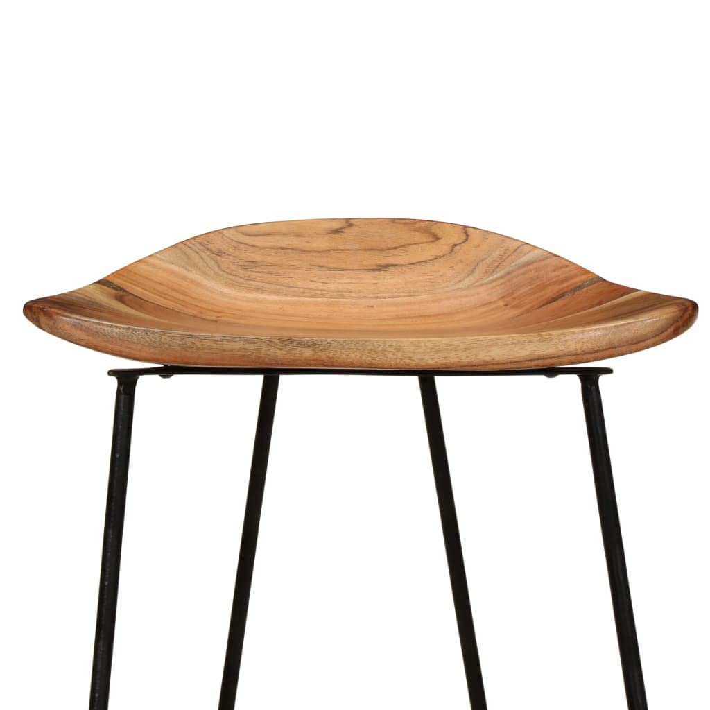 CHARMMA Bar Stools 2 pcs Solid Acacia Wood - From Where - 