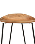 CHARMMA Bar Stools 2 pcs Solid Acacia Wood - From Where - 