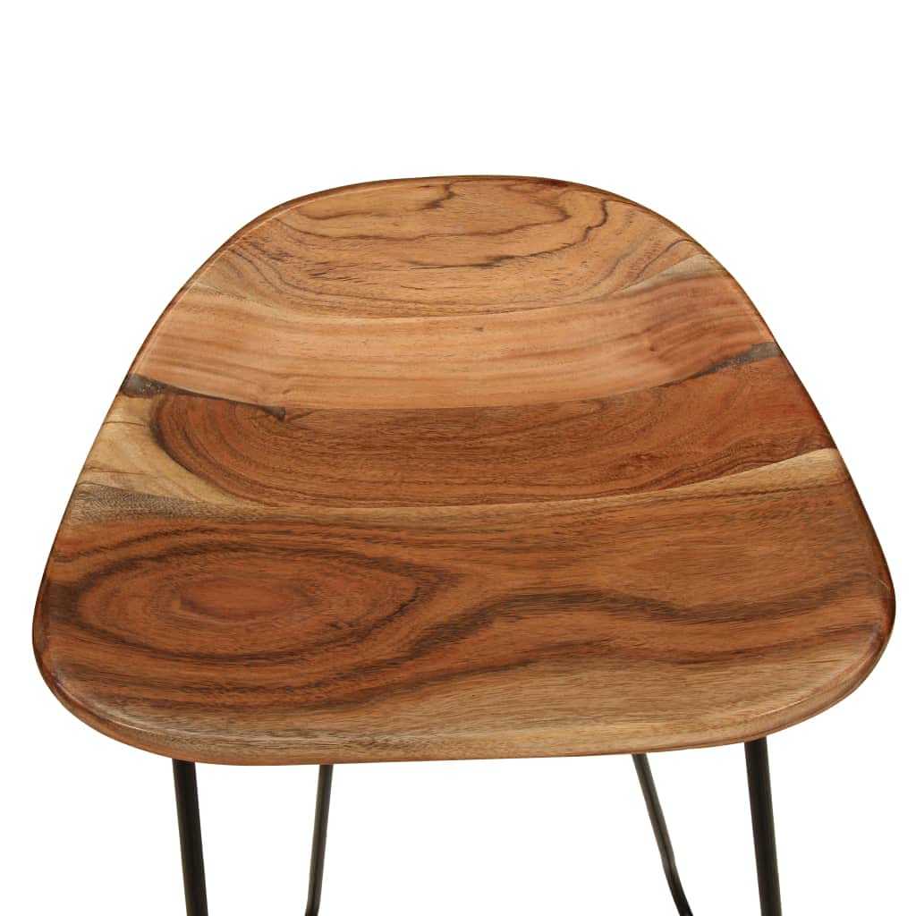 CHARMMA Bar Stools 2 pcs Solid Acacia Wood - From Where - 