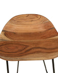 CHARMMA Bar Stools 2 pcs Solid Acacia Wood - From Where - 