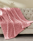 Checkered Hearts Throw Blanket - From Where - 