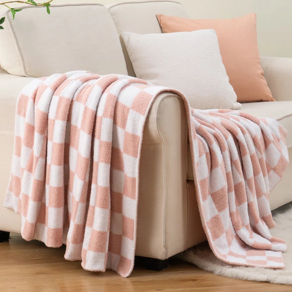 Checkered Throw Blanket - From Where - 