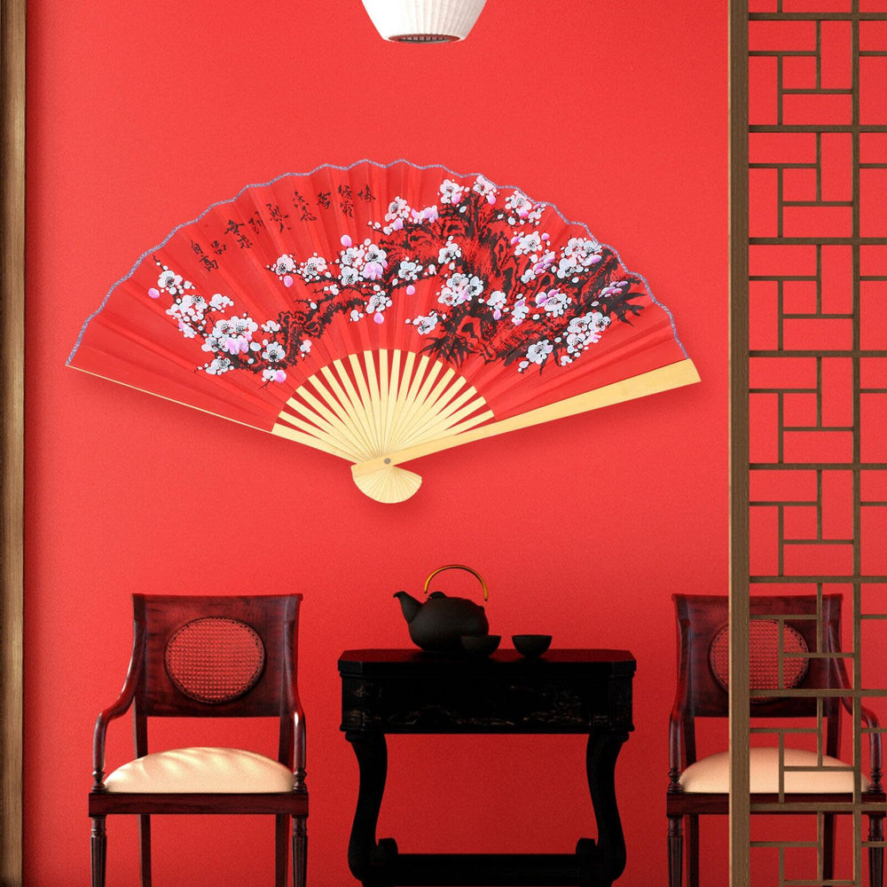 Cherry Blossom Flowers Giant Fan Wall Decor - From Where - 