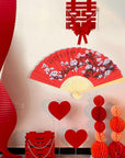 Cherry Blossom Flowers Giant Fan Wall Decor - From Where - 