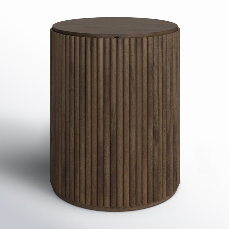 Chessa Solid Wood End Table - From Where - 