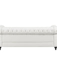 Chesterfield 88" Tufted Leather Sofa - From Where - 