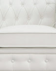 Chesterfield 88" Tufted Leather Sofa - From Where - 