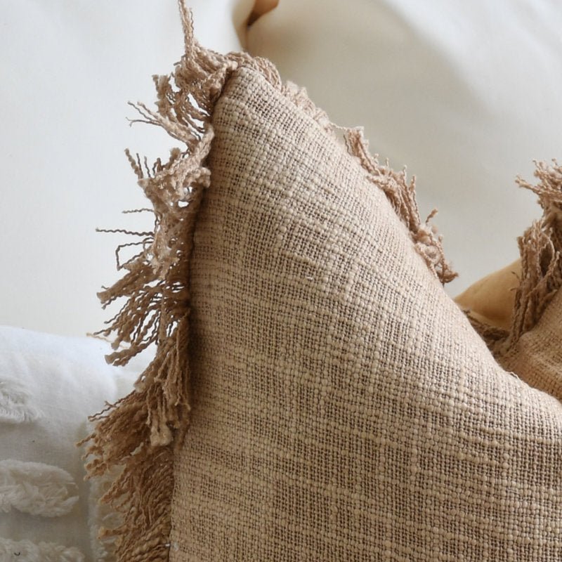 Chic Fringed Pillow Cover (Set of 2) - From Where - 