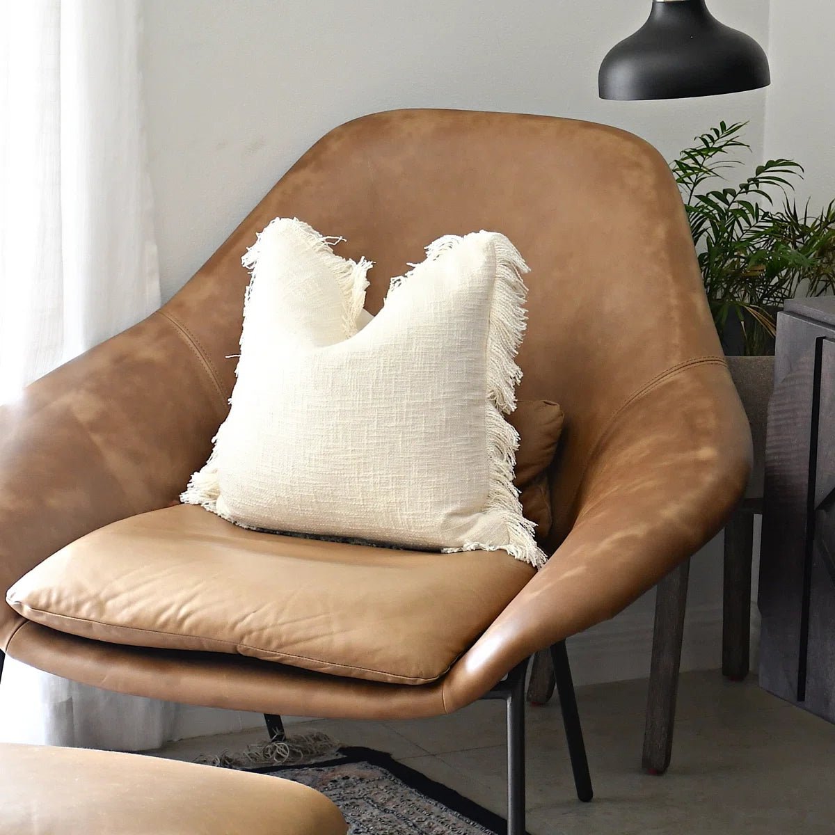 Chic Fringed Pillow Cover (Set of 2) - From Where - 