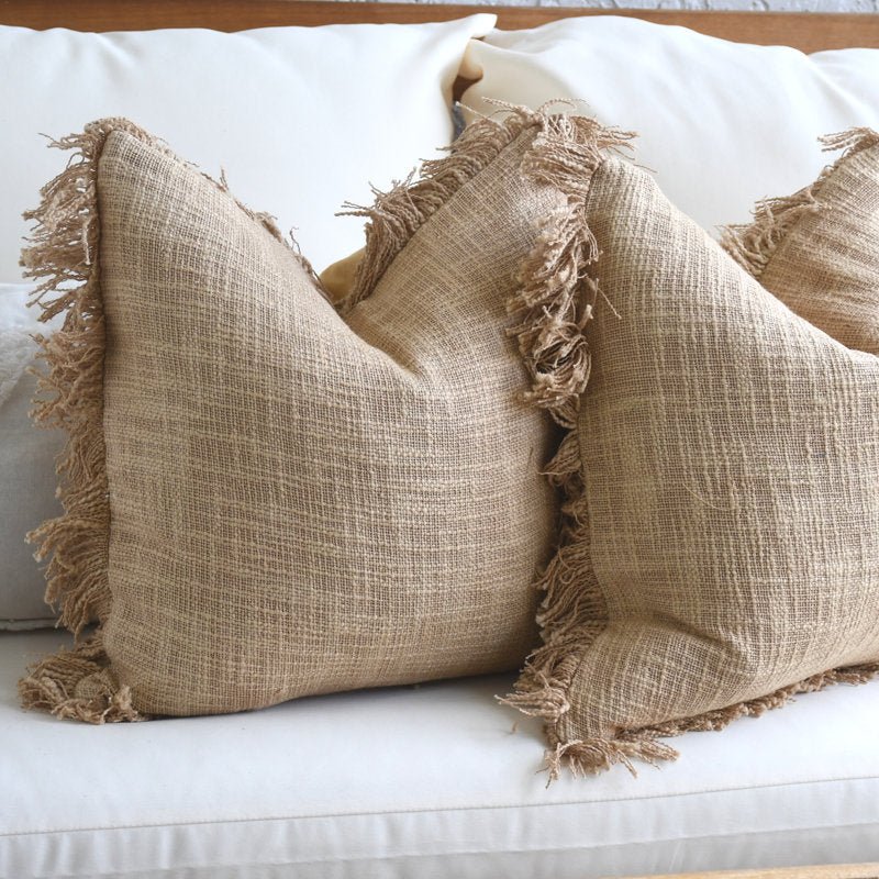 Chic Fringed Pillow Cover (Set of 2) - From Where - 
