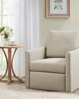 Christian Upholstered Swivel Armchair - From Where - 