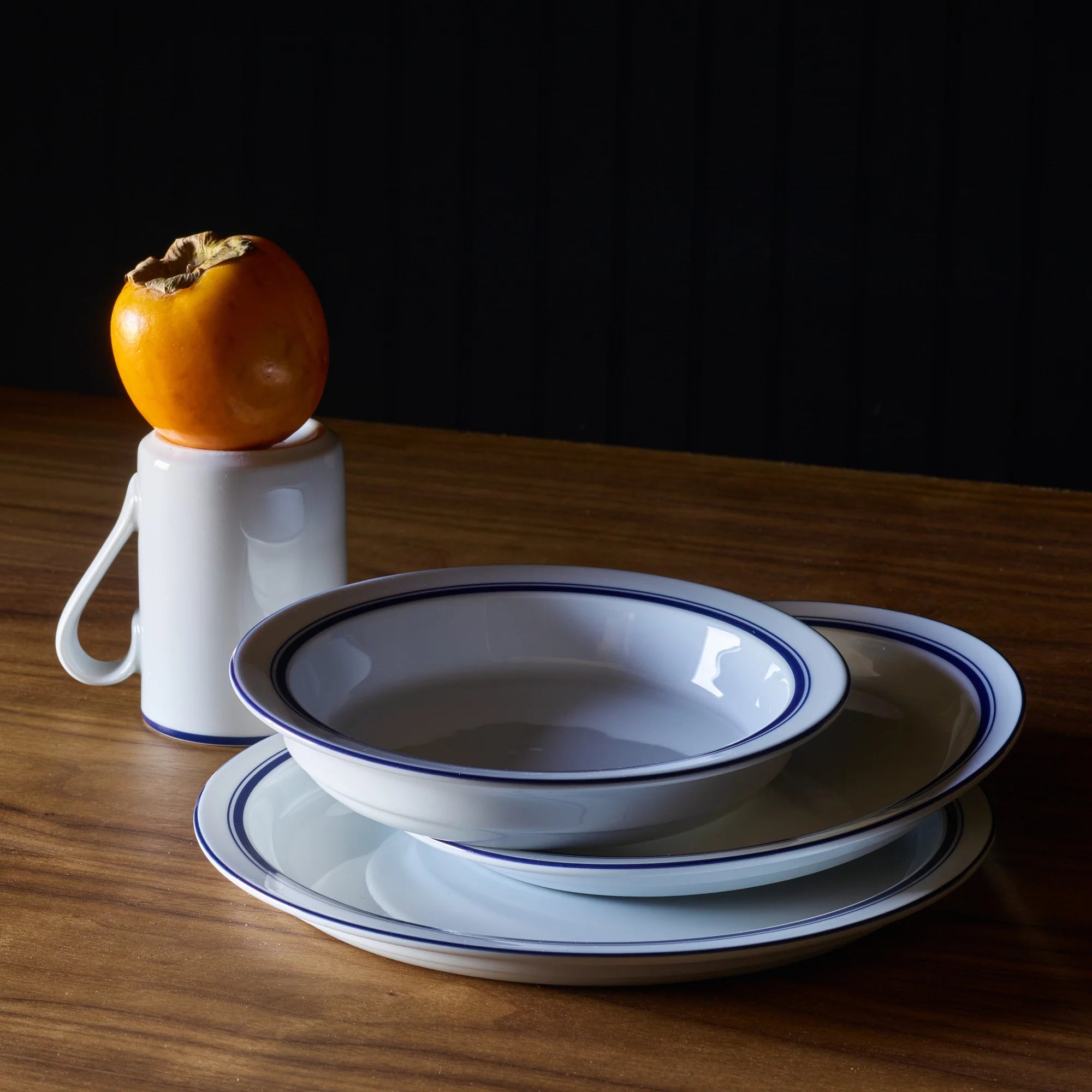 Christianshavn Blue 16 - Piece Porcelain Set - From Where - 