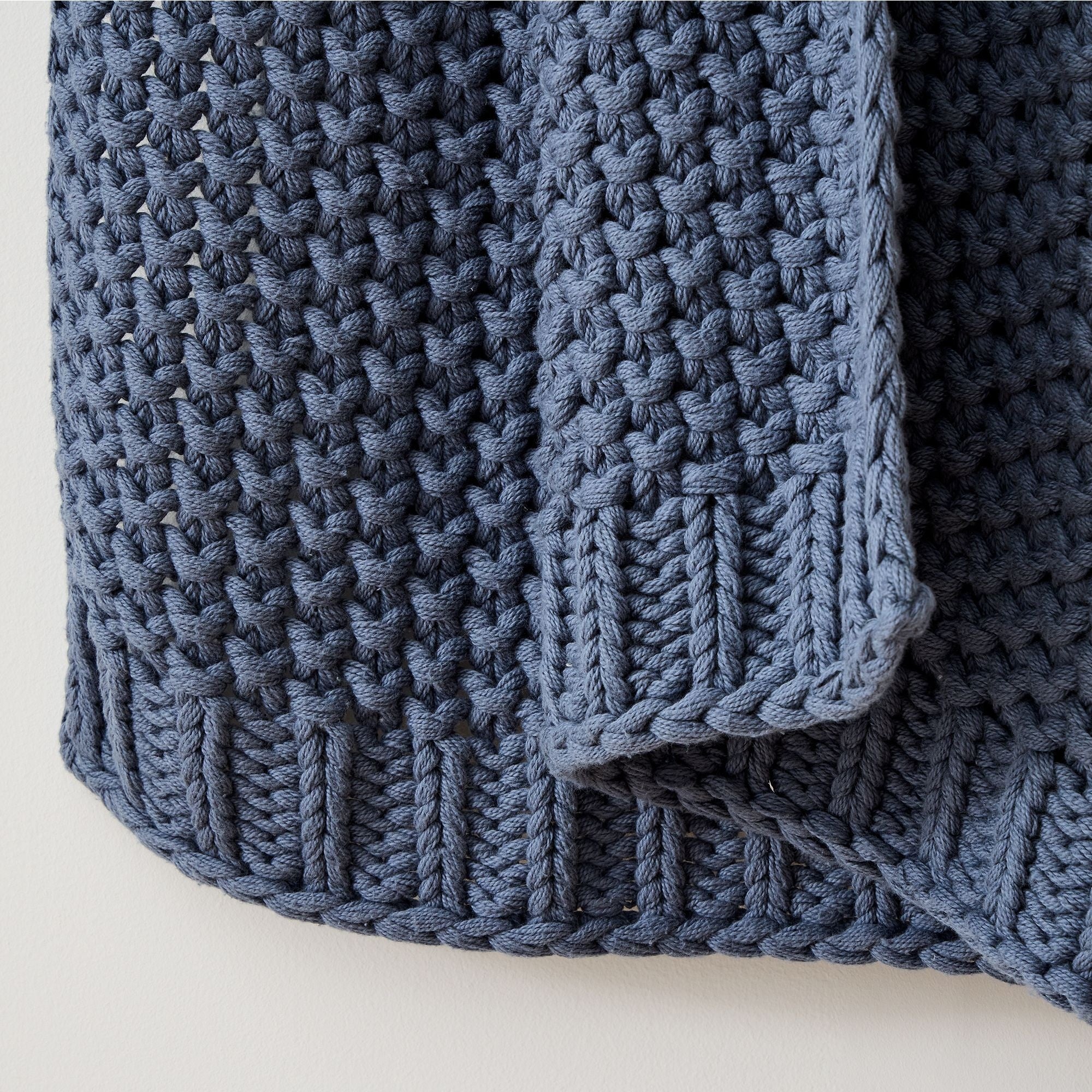 Chunky Cotton Knit Throw - From Where Finds -
