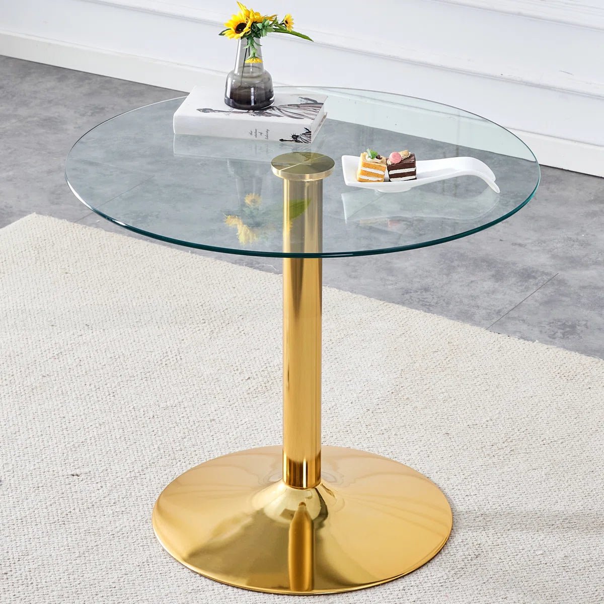 Circular Modern Glass Table - From Where - 