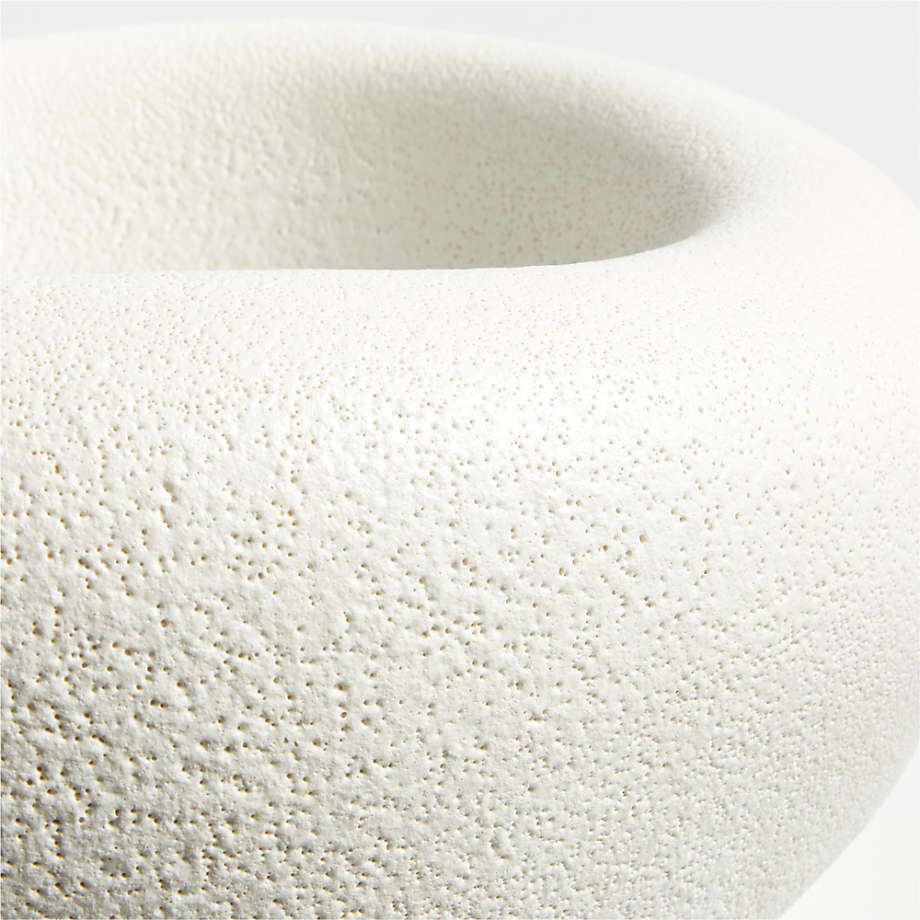 Cirro White Ceramic Centerpiece Bowl 16" - From Where - 