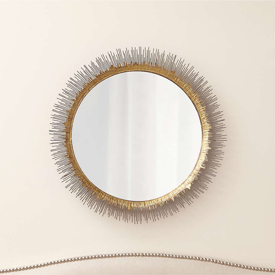 Clarendon Brass Wall Mirror 32" - From Where Finds - 