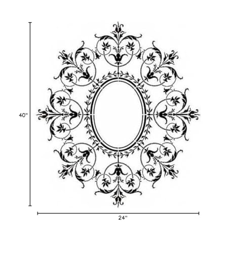 Classic French Decorative Stencil - From Where - 