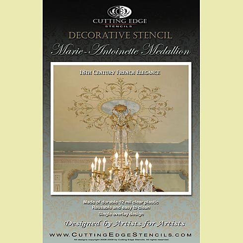 Classic French Decorative Stencil - From Where - 