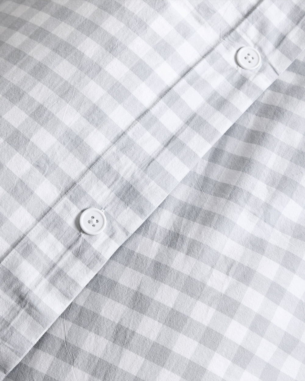Classic Organic Percale Gingham Duvet Cover Set - From Where Finds - 