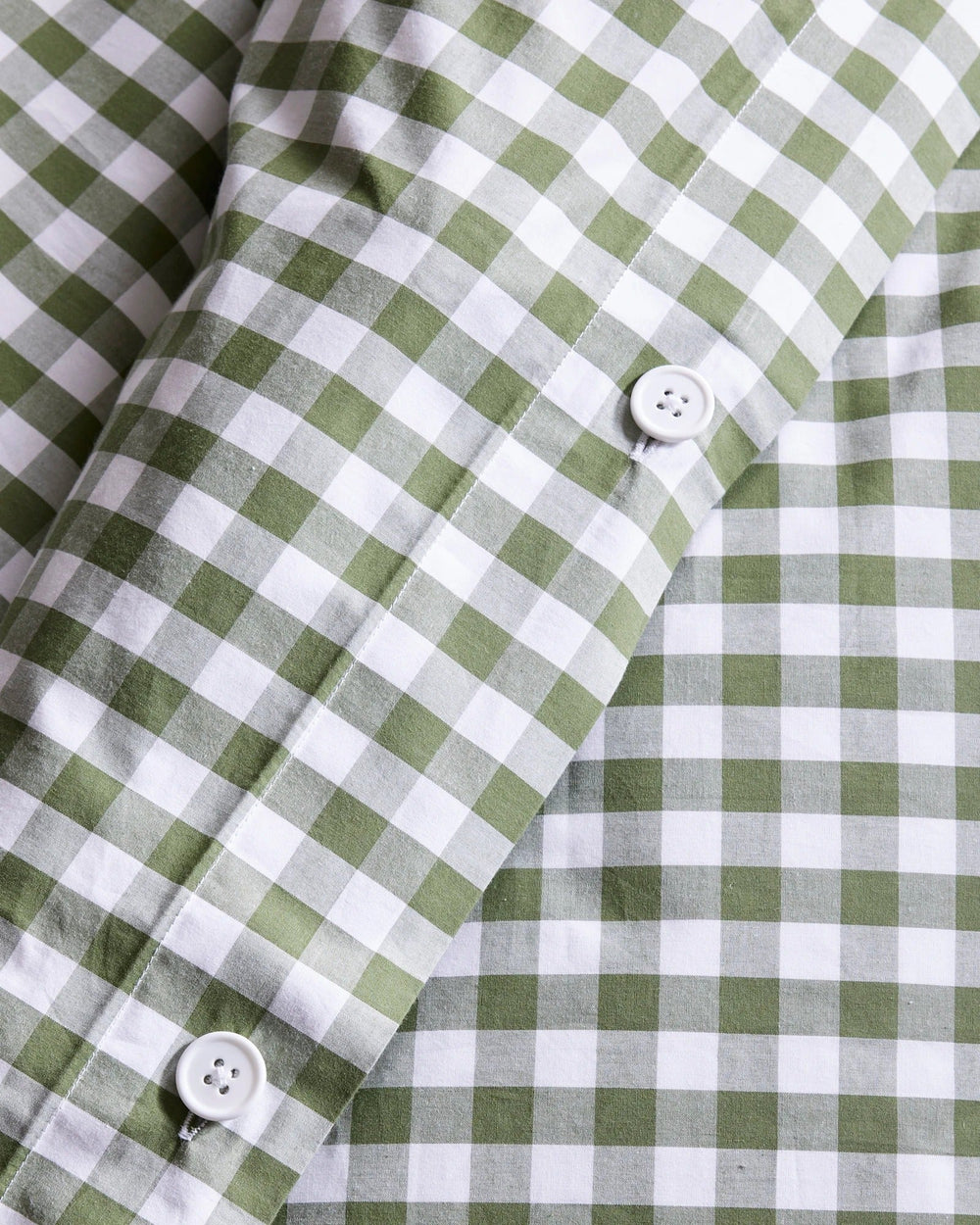 Classic Organic Percale Gingham Duvet Cover Set - From Where Finds -