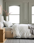 Classic Organic Percale Gingham Duvet Cover Set - From Where Finds -