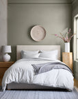 Classic Organic Percale Gingham Duvet Cover Set - From Where Finds -