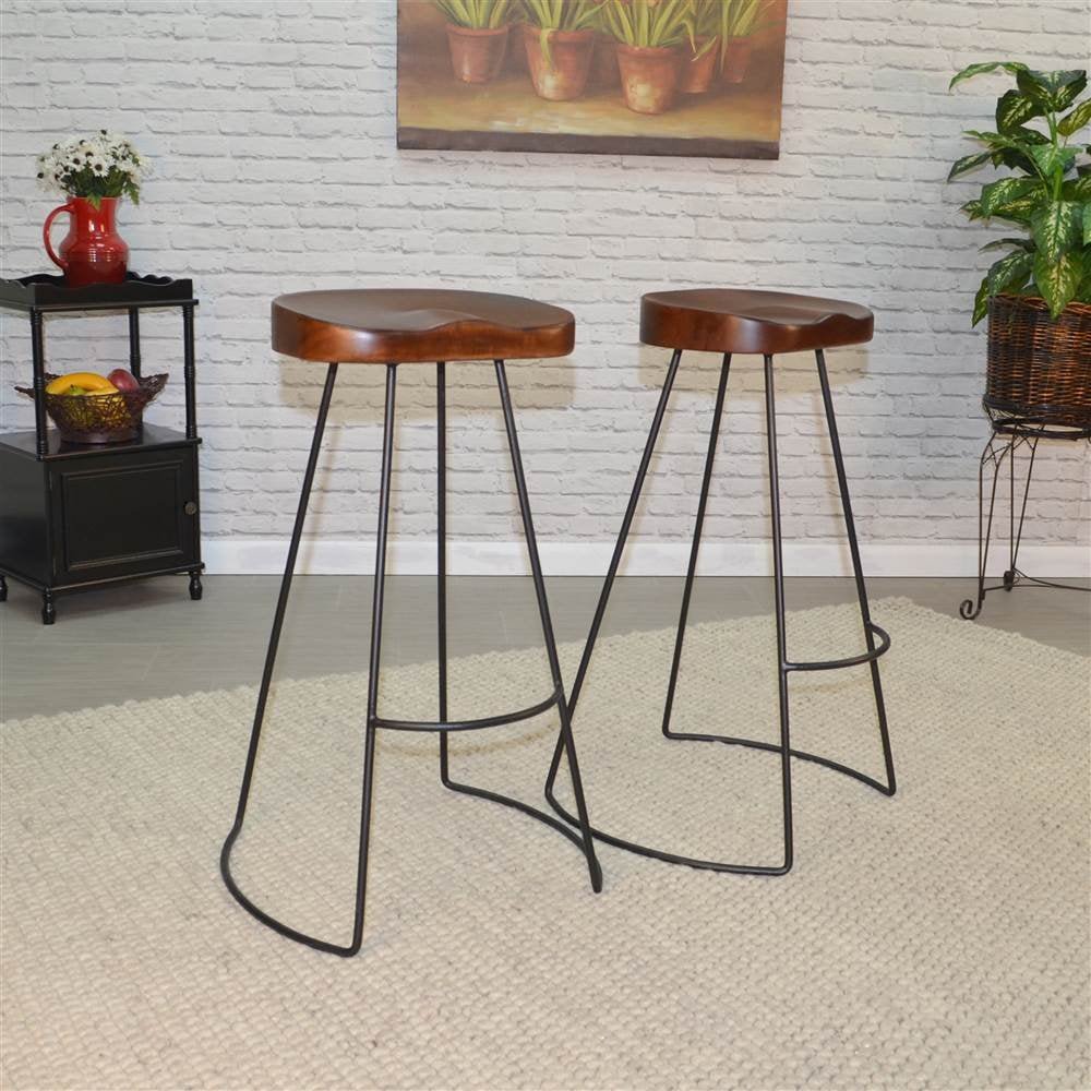 Classic Saga Bar Stools (Set of 2) - From Where - 