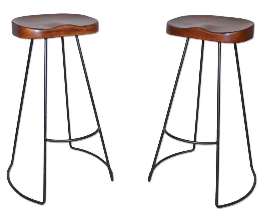 Classic Saga Bar Stools (Set of 2) - From Where - 