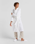 Classic Turkish Cotton Robe (White)