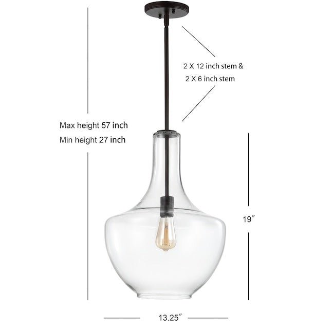 Clear Clear Glass Pendant Light - From Where - 