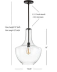 Clear Clear Glass Pendant Light - From Where - 