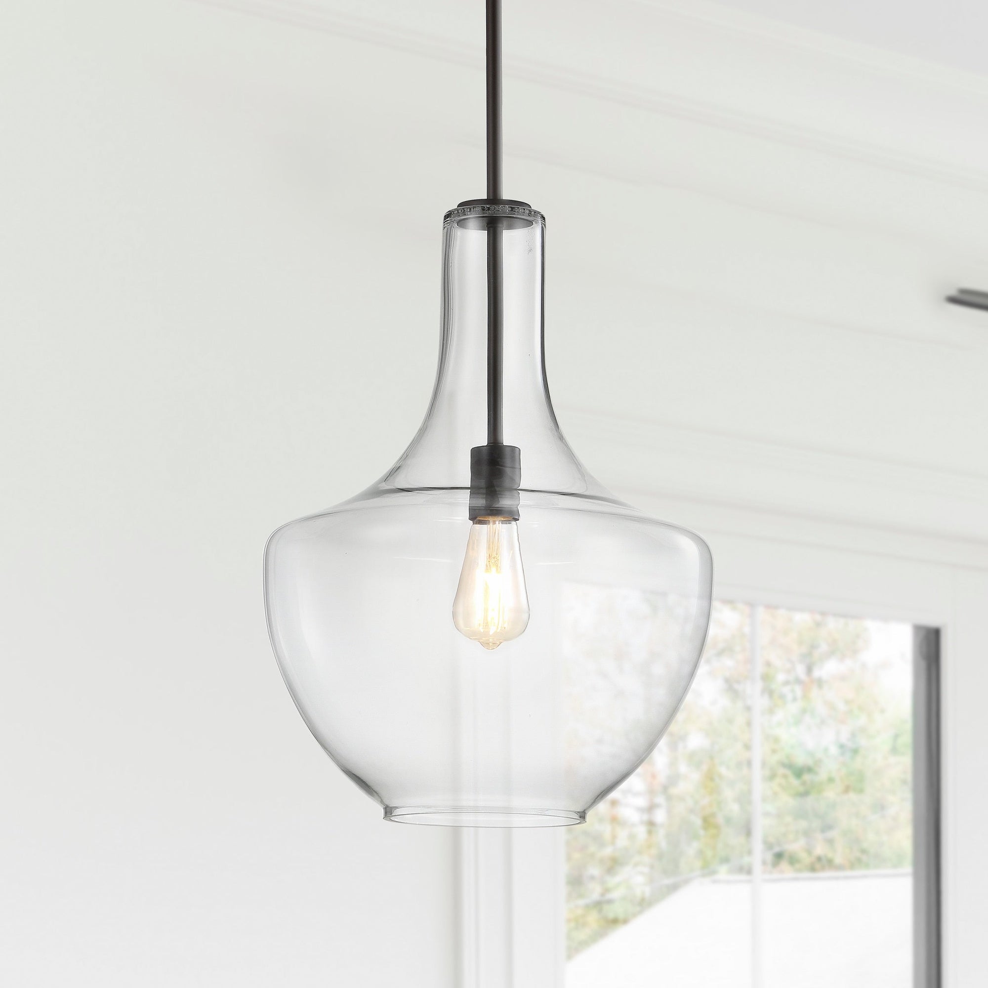 Clear Clear Glass Pendant Light - From Where - 