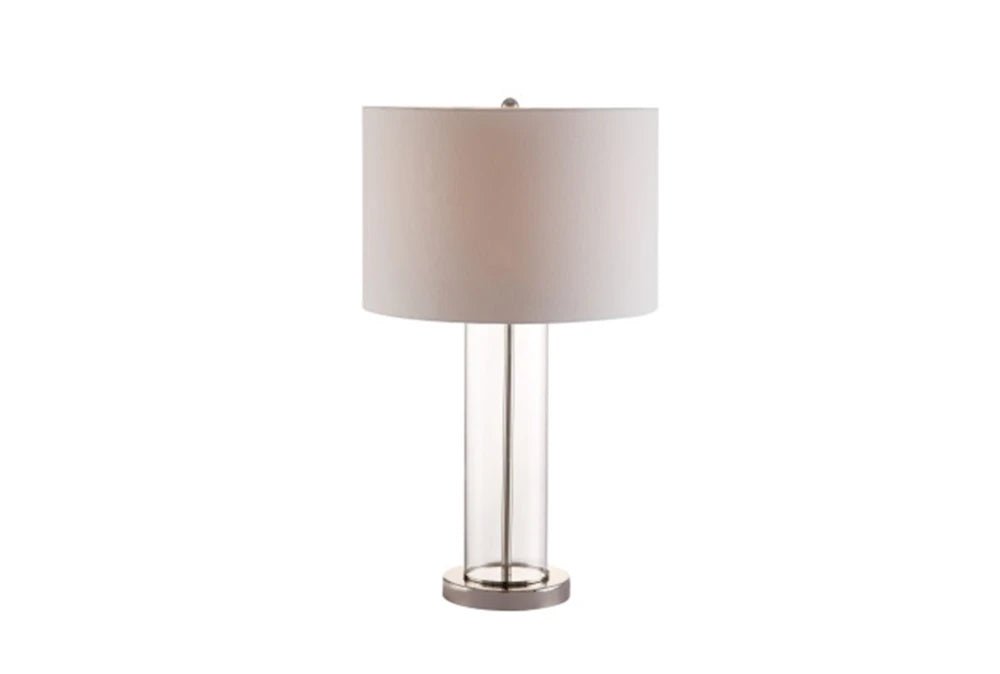 Clear Glass Cylinder Table Lamp - From Where - 