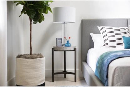 Clear Glass Cylinder Table Lamp - From Where - 