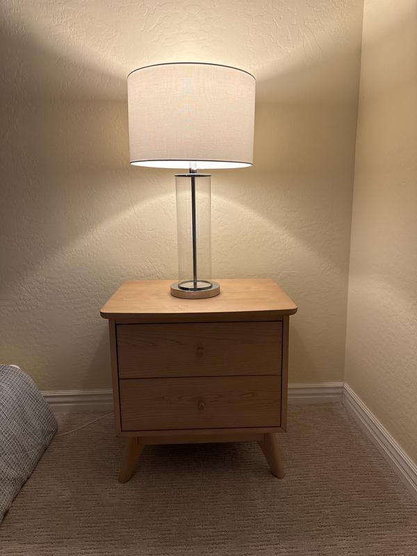 Clear Glass Cylinder Table Lamp - From Where - 