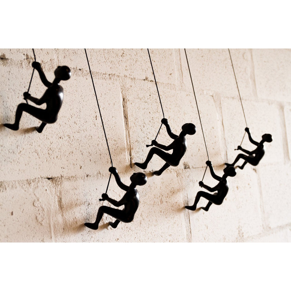 Climbing Man Wall - Art Sculpture (Set of 5) - From Where - 
