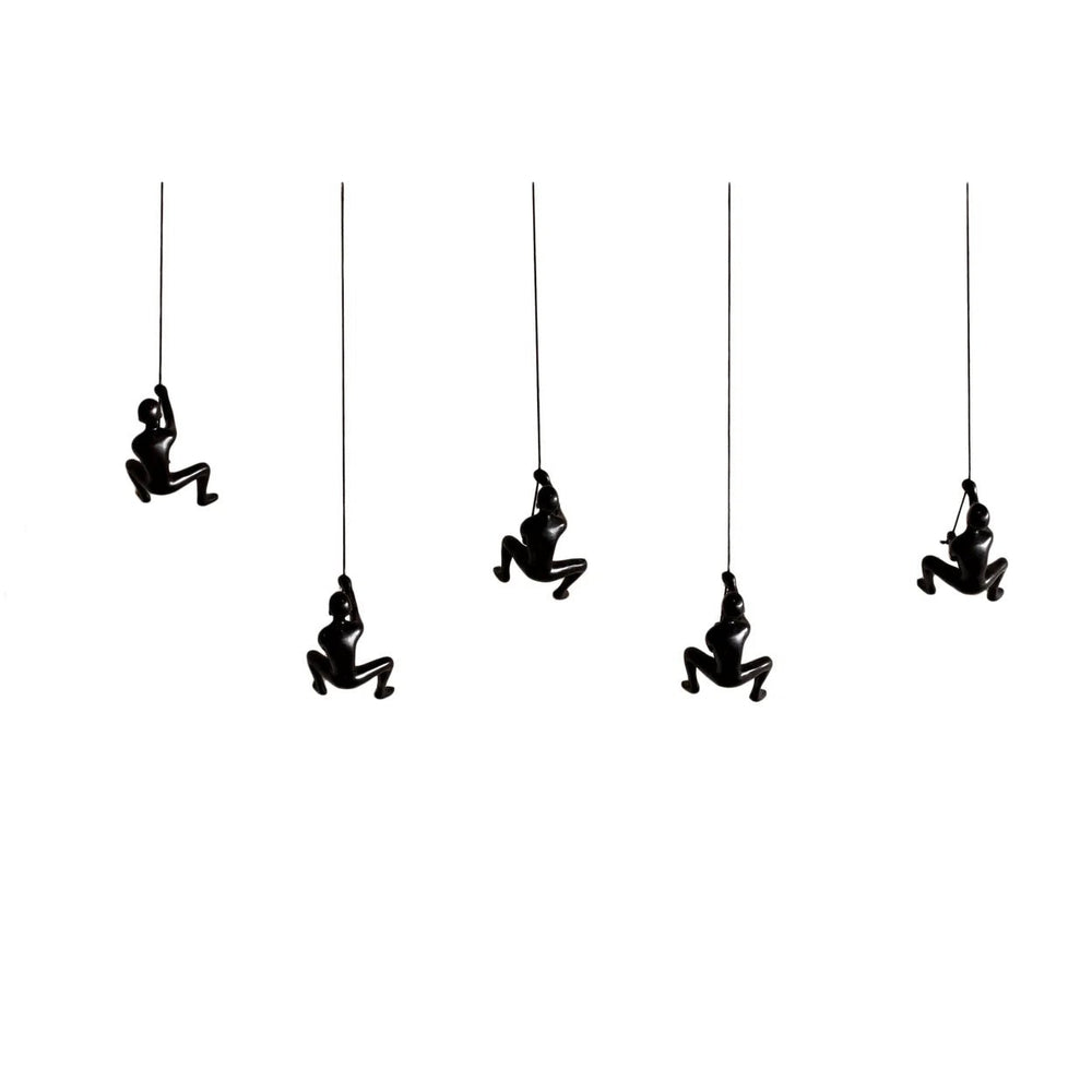 Climbing Man Wall - Art Sculpture (Set of 5) - From Where - 