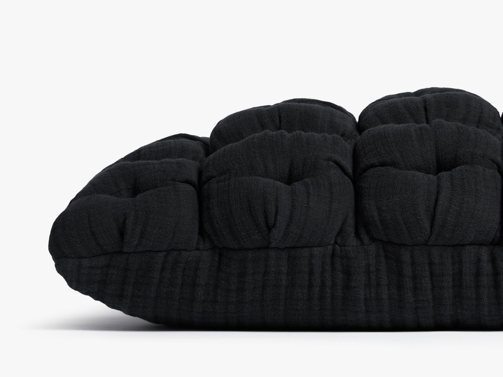 Cloud Linen Puff Lumbar Pillow Cover - From Where -