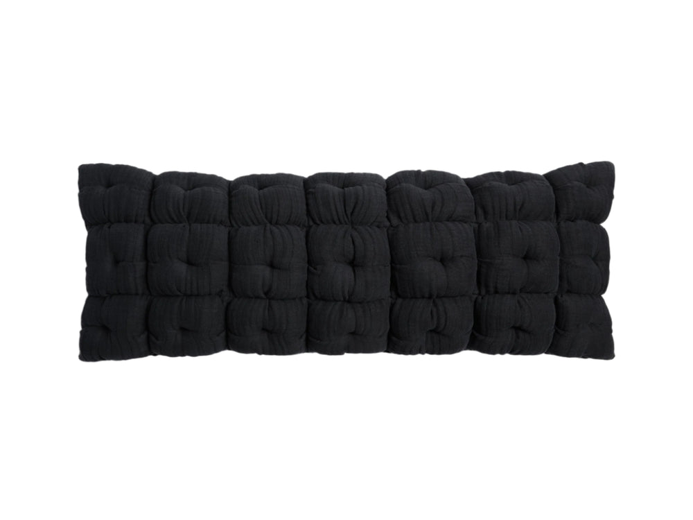 Cloud Linen Puff Lumbar Pillow Cover - From Where -