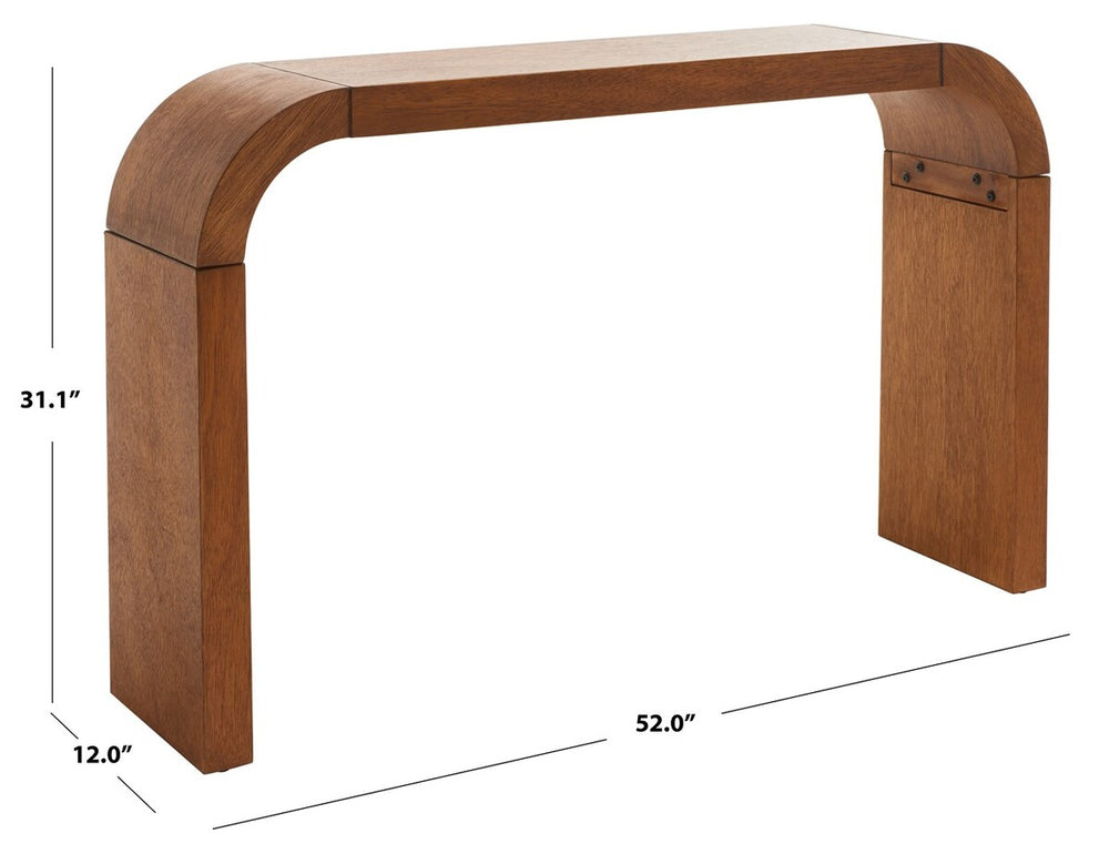 Liasonya Curved Console Table