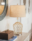 Coastal Cast Net Lamps (Set of 2) - From Where - 
